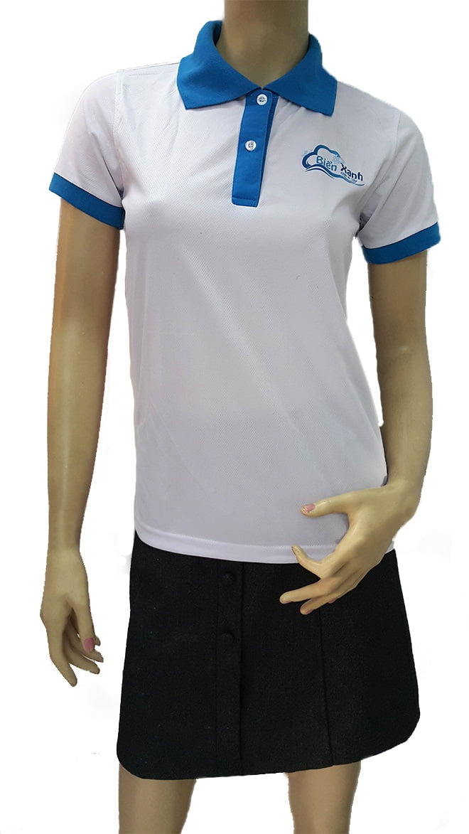 Đồng phục áo thun dịch vụ giặt ủi Biển Xanh - hình 1 - zeeuni.com