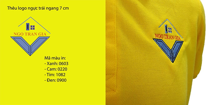 Đồng phục áo thun công ty Ngô Trần Gia - hình logo