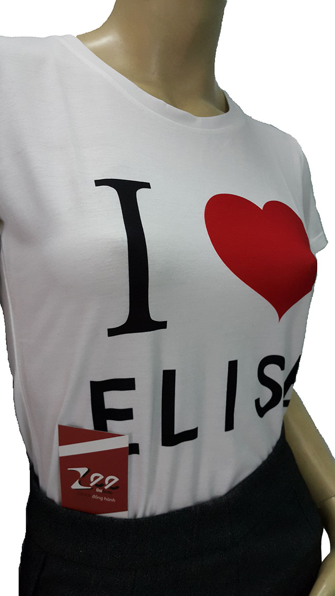 Áo thun quảng cáo Elise với chất liệu vải thun cotton 65 co giãn 4 chiều giúp áo có độ đàn hồi và thấm hút mồ hôi tốt.