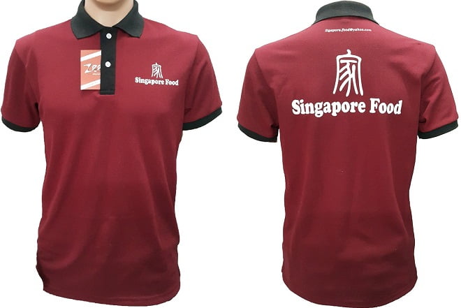 Áo thun đồng phục của Singapore Food